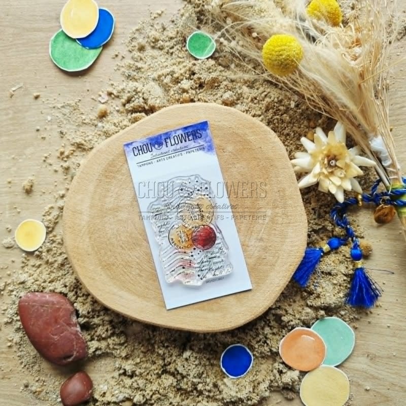 CHOU & FLOWERS CHOU & FLOWERS COLLECTION LE CHANT DES DUNES TIMBRE MARRAKECH A8 CLEAR STAMP