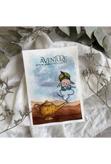 CHOU & FLOWERS CHOU & FLOWERS COLLECTION LE CHANT DES DUNES DOUDOU GENIE A8 CLEAR STAMP