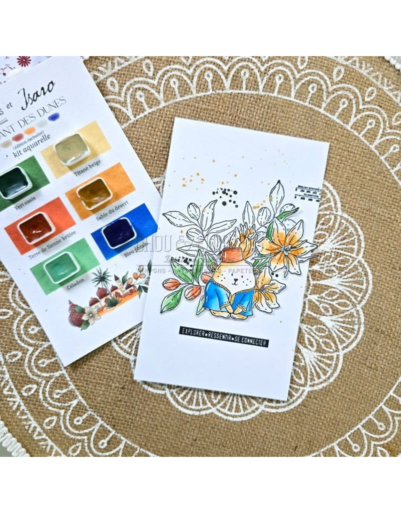 CHOU & FLOWERS CHOU & FLOWERS COLLECTION LE CHANT DES DUNES DOUDOU AU SOUK A8 CLEAR STAMP