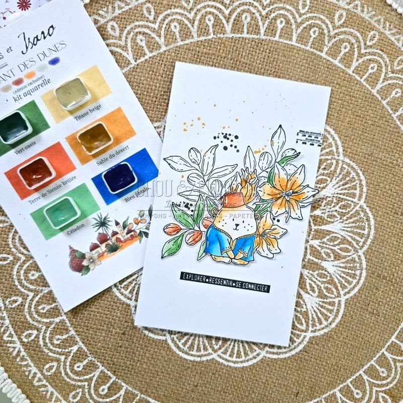 CHOU & FLOWERS CHOU & FLOWERS COLLECTION LE CHANT DES DUNES DOUDOU AU SOUK A8 CLEAR STAMP