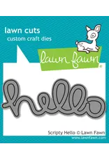 LAWN FAWN LAWN FAWN SCRIPTY HELLO DIE