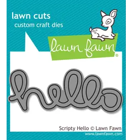 LAWN FAWN LAWN FAWN SCRIPTY HELLO DIE