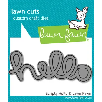 LAWN FAWN LAWN FAWN SCRIPTY HELLO DIE
