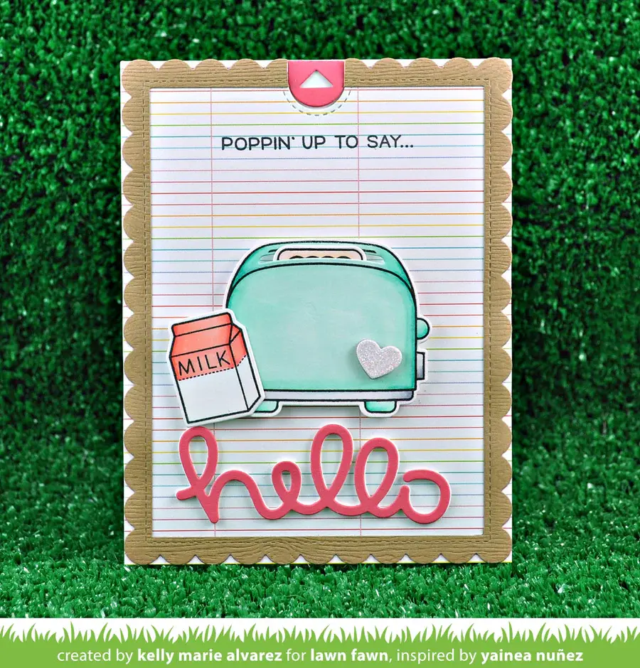 LAWN FAWN LAWN FAWN SCRIPTY HELLO DIE