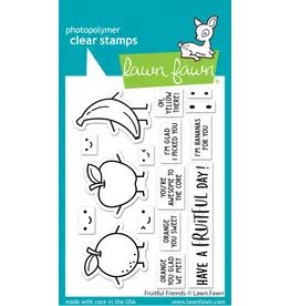 LAWN FAWN LAWN FAWN FRUITFUL FRIENDS CLEAR STAMP SET