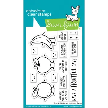 LAWN FAWN LAWN FAWN FRUITFUL FRIENDS CLEAR STAMP SET