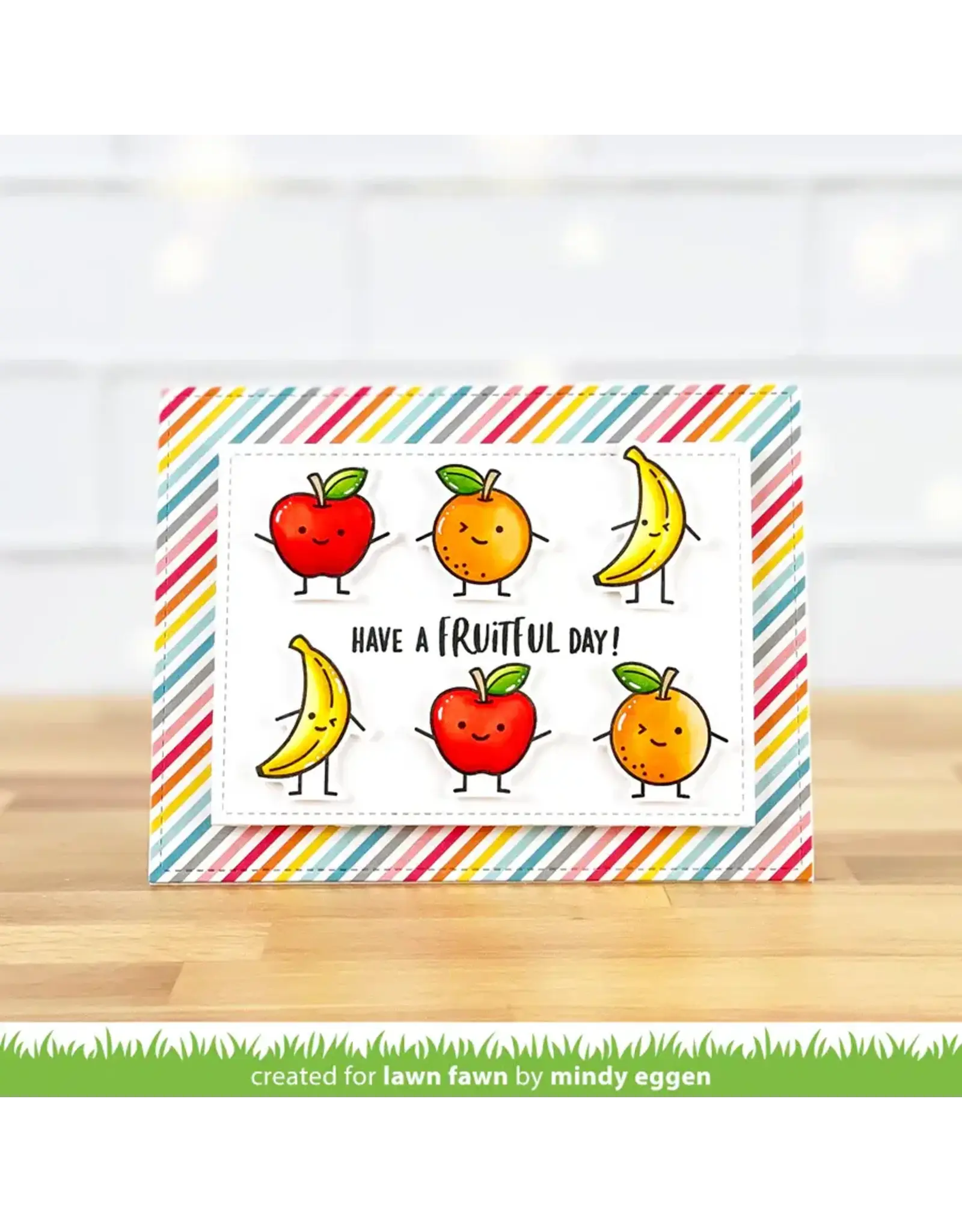 LAWN FAWN LAWN FAWN FRUITFUL FRIENDS CLEAR STAMP SET