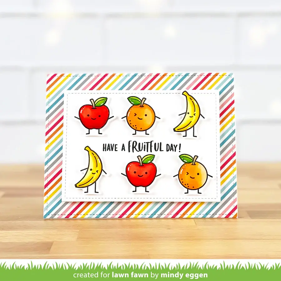LAWN FAWN LAWN FAWN FRUITFUL FRIENDS CLEAR STAMP SET