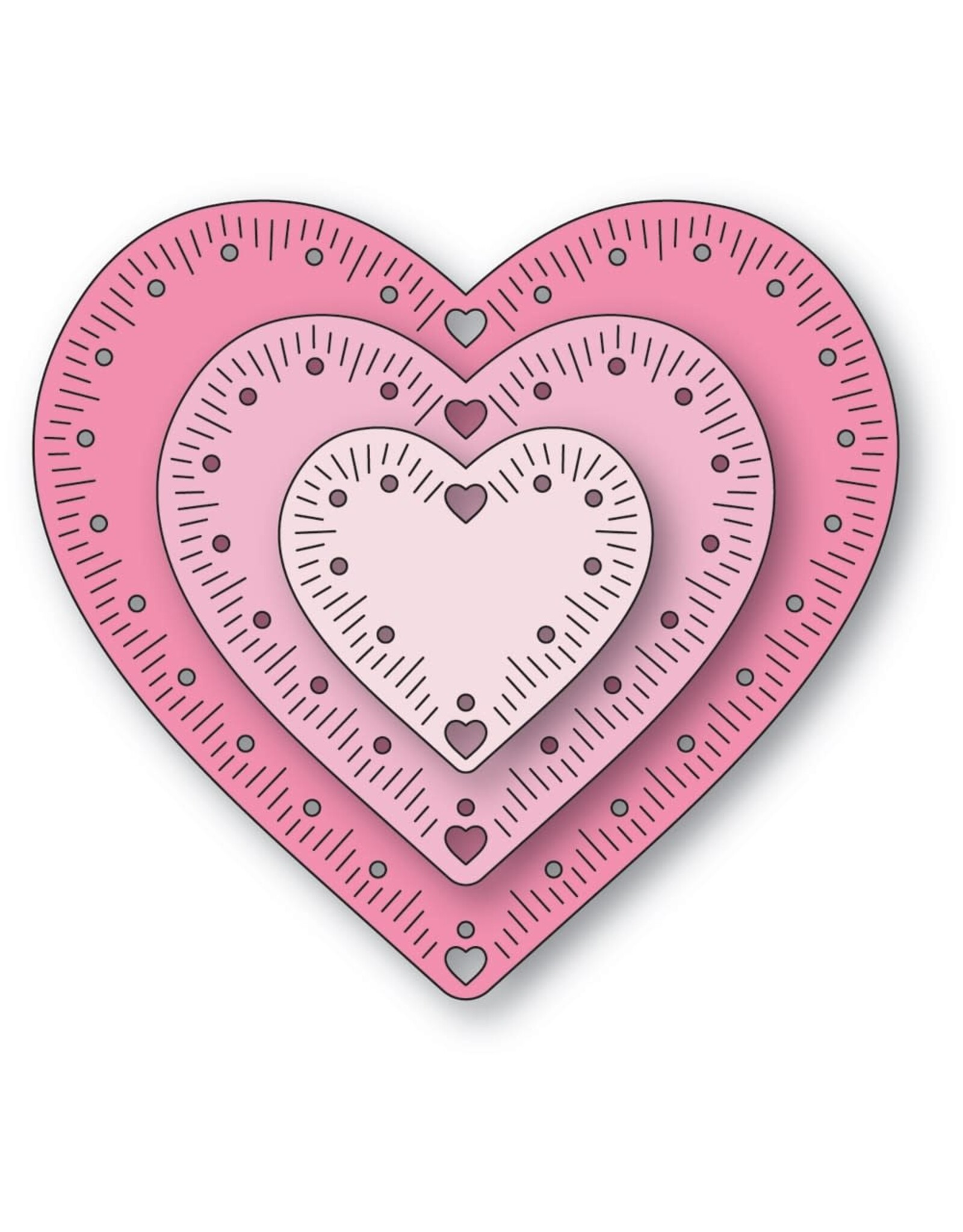 MEMORY BOX MEMORY BOX CHERISH HEARTS DIE SET