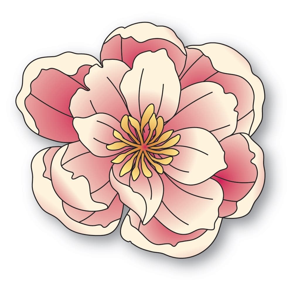 MEMORY BOX DELIGHTFUL PEONY BLOSSOM DIE SET