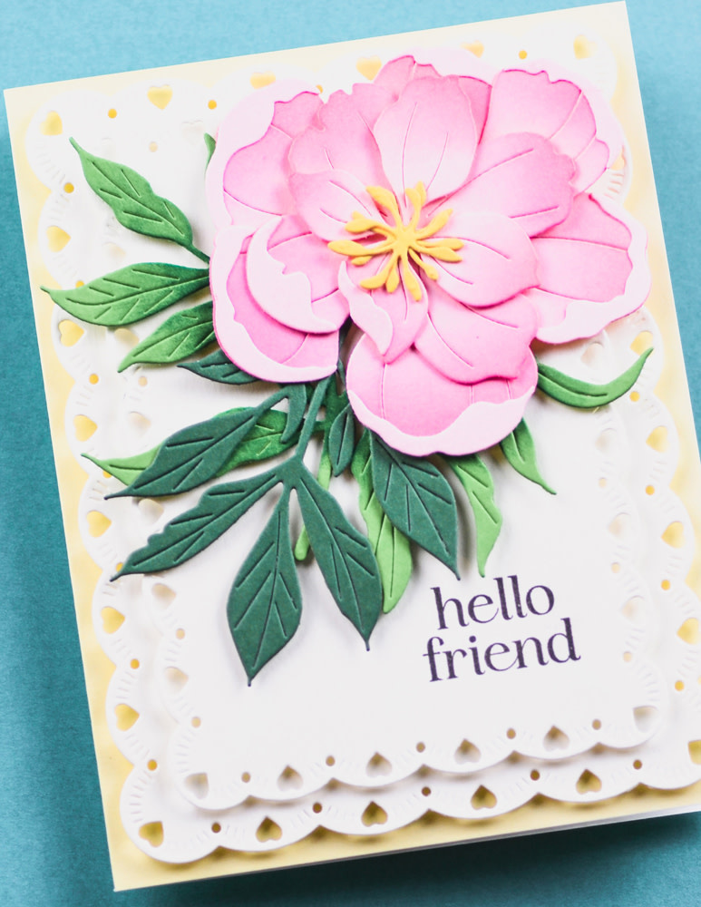 MEMORY BOX DELIGHTFUL PEONY BLOSSOM DIE SET