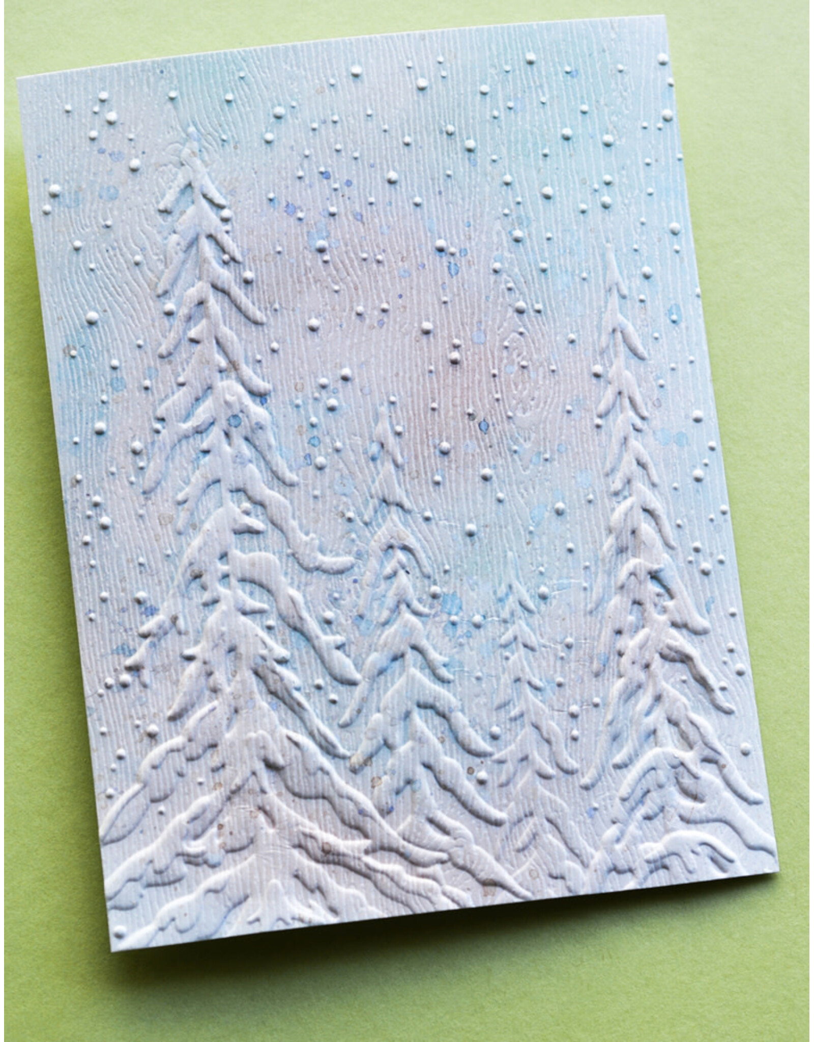 MEMORY BOX MEMORY BOX FROSTED TREES 3D EMBOSSING FOLDER