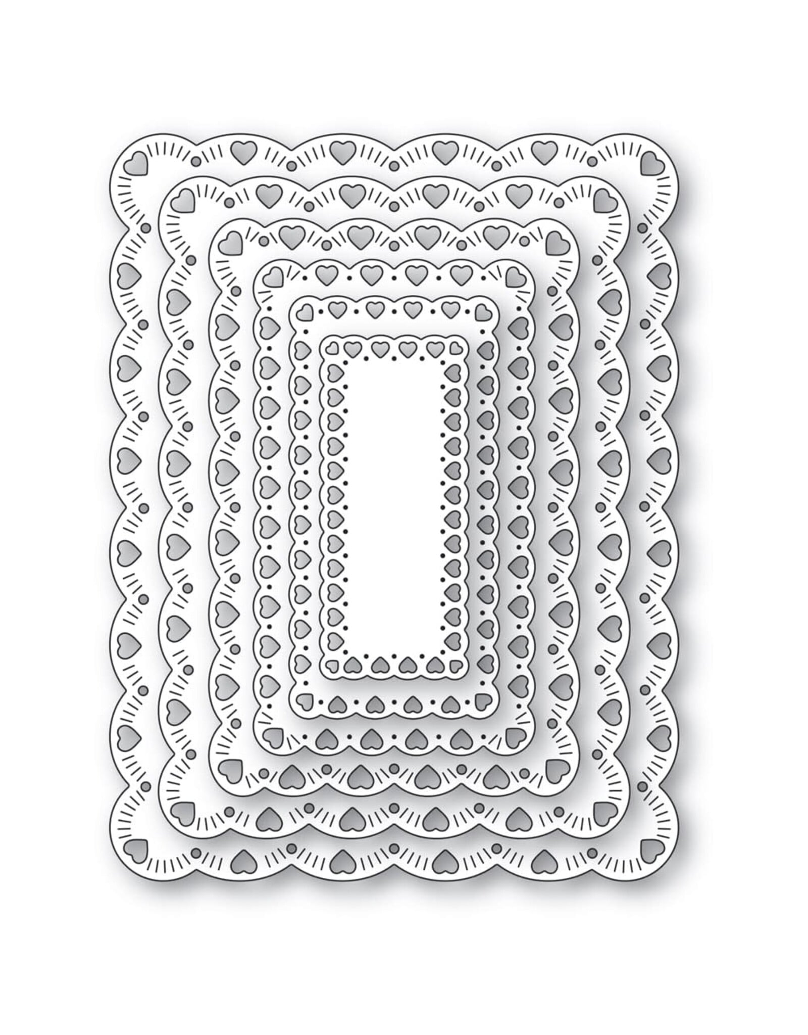 MEMORY BOX MEMORY BOX CHERISH SCALLOPED FRAME DIE SET