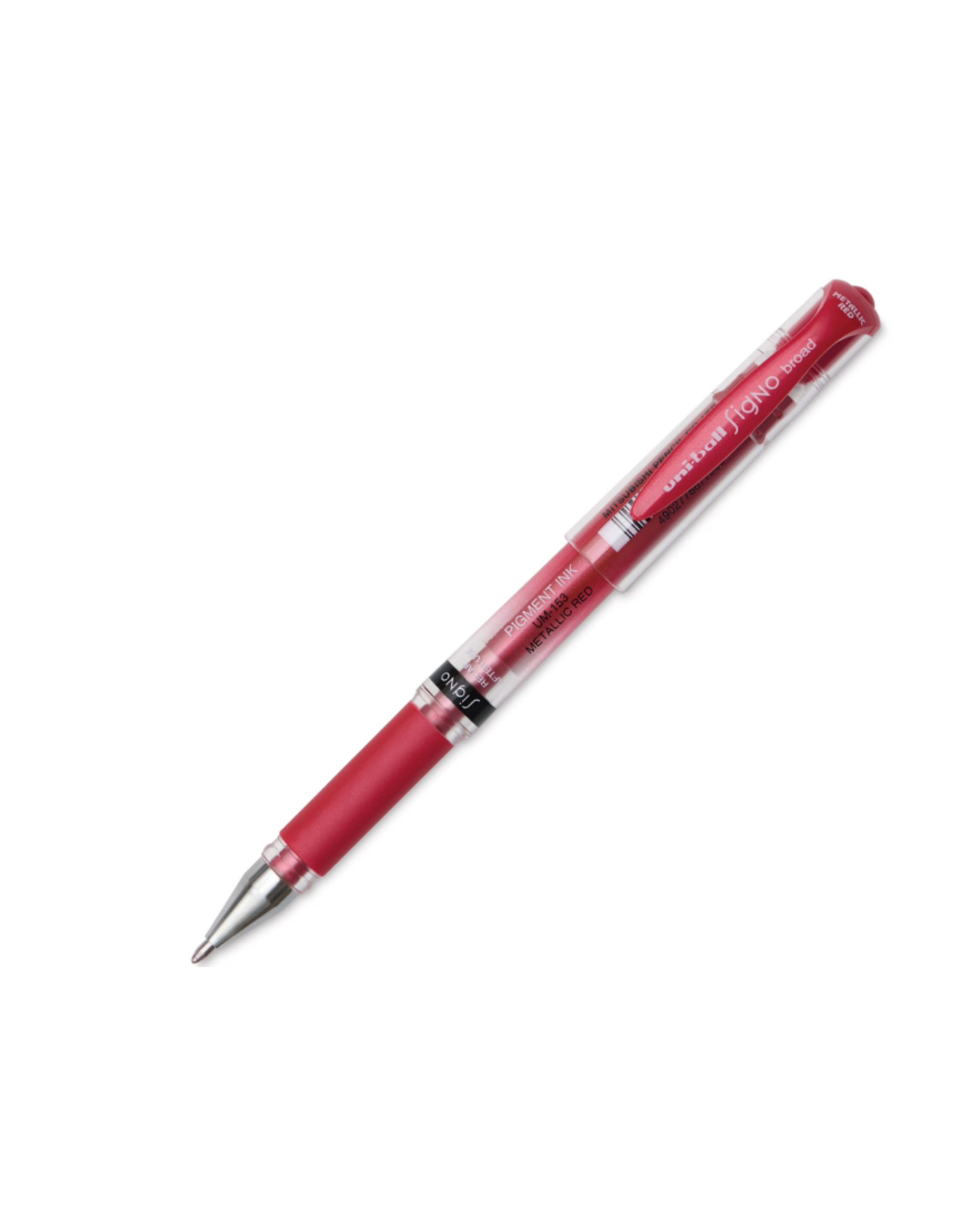 UNI-BALL UNIBALL GEL IMPACT SIGNO PEN METALLIC RED BOLD 1.0MM