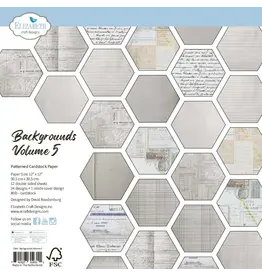 ELIZABETH CRAFT DESIGNS ELIZABETH CRAFT DESIGNS ART JOURNAL SPECIALS BY DEVID BACKGROUNDS VOLUME 5 12X12 PAPER PACK