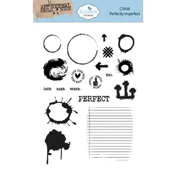 ELIZABETH CRAFT DESIGNS ELIZABETH CRAFT DESIGNS BEAUTIFULLY WORN PERFECTLY IMPERFECT CLEAR STAMP SET