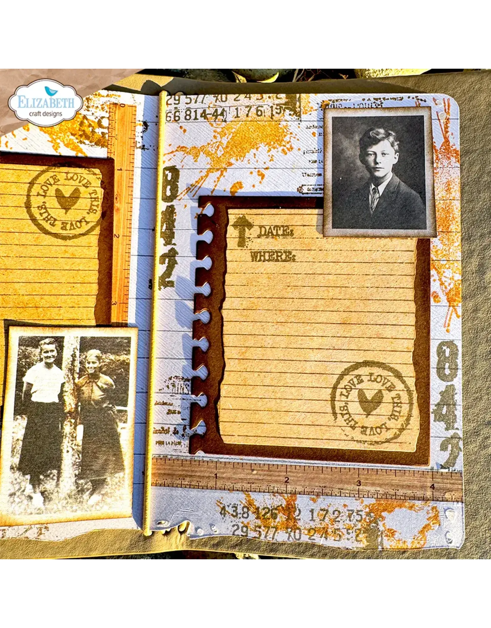 ELIZABETH CRAFT DESIGNS ELIZABETH CRAFT DESIGNS BEAUTIFULLY WORN PERFECTLY IMPERFECT CLEAR STAMP SET