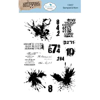 ELIZABETH CRAFT DESIGNS ELIZABETH CRAFT DESIGNS BEAUTIFULLY WORN STAMPED & WORN CLEAR STAMP SET