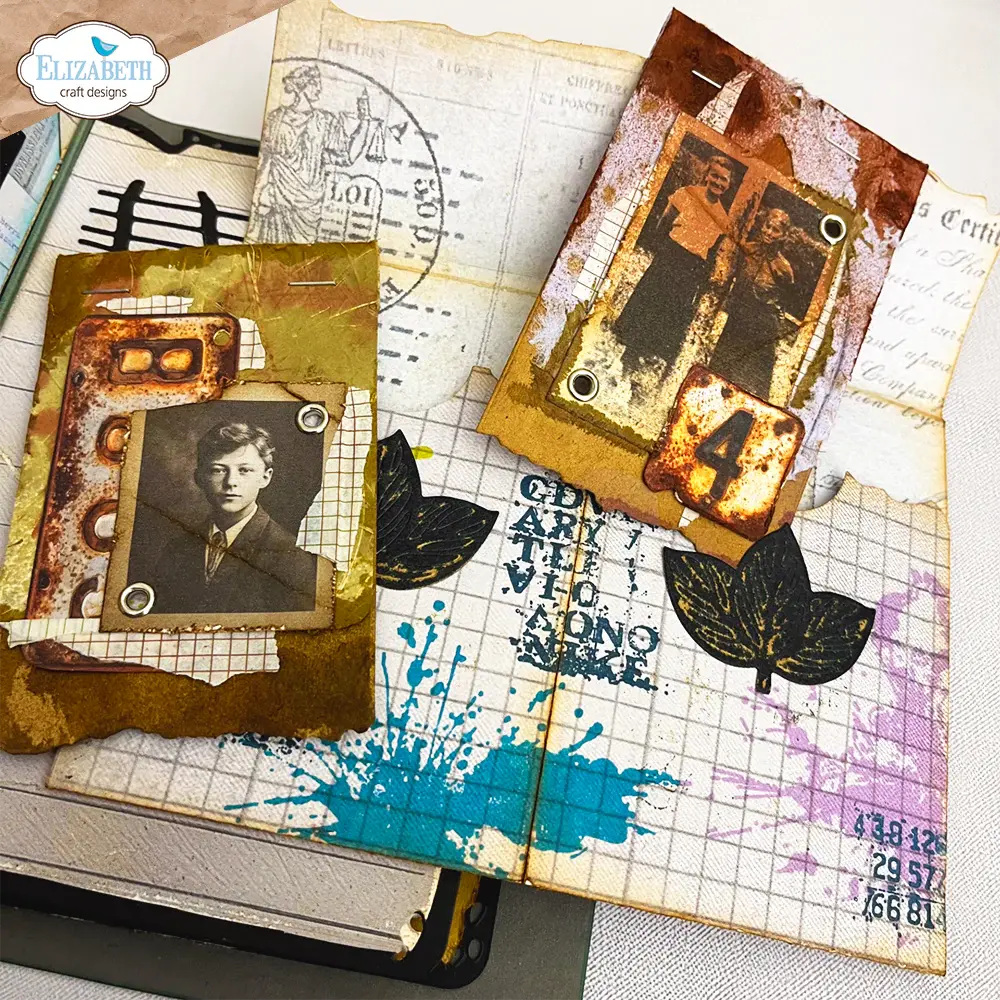 ELIZABETH CRAFT DESIGNS ELIZABETH CRAFT DESIGNS BEAUTIFULLY WORN STAMPED & WORN CLEAR STAMP SET