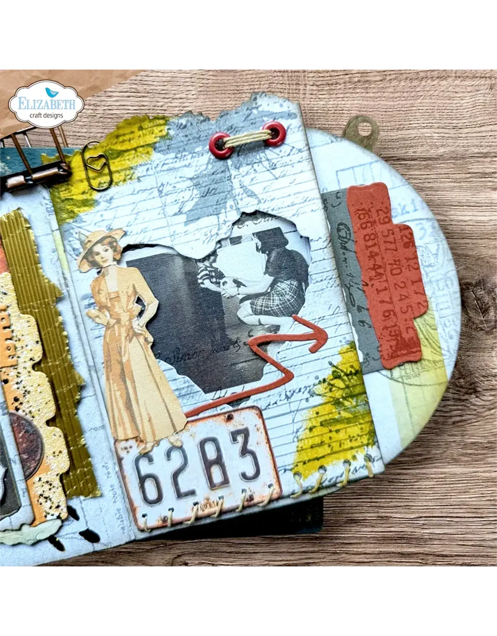 ELIZABETH CRAFT DESIGNS ELIZABETH CRAFT DESIGNS BEAUTIFULLY WORN STAMPED & WORN CLEAR STAMP SET