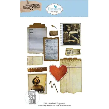 ELIZABETH CRAFT DESIGNS ELIZABETH CRAFT DESIGNS BEAUTIFULLY WORN NOTEBOOK FRAGMENTS DIE SET