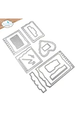 ELIZABETH CRAFT DESIGNS ELIZABETH CRAFT DESIGNS BEAUTIFULLY WORN NOTEBOOK FRAGMENTS DIE SET