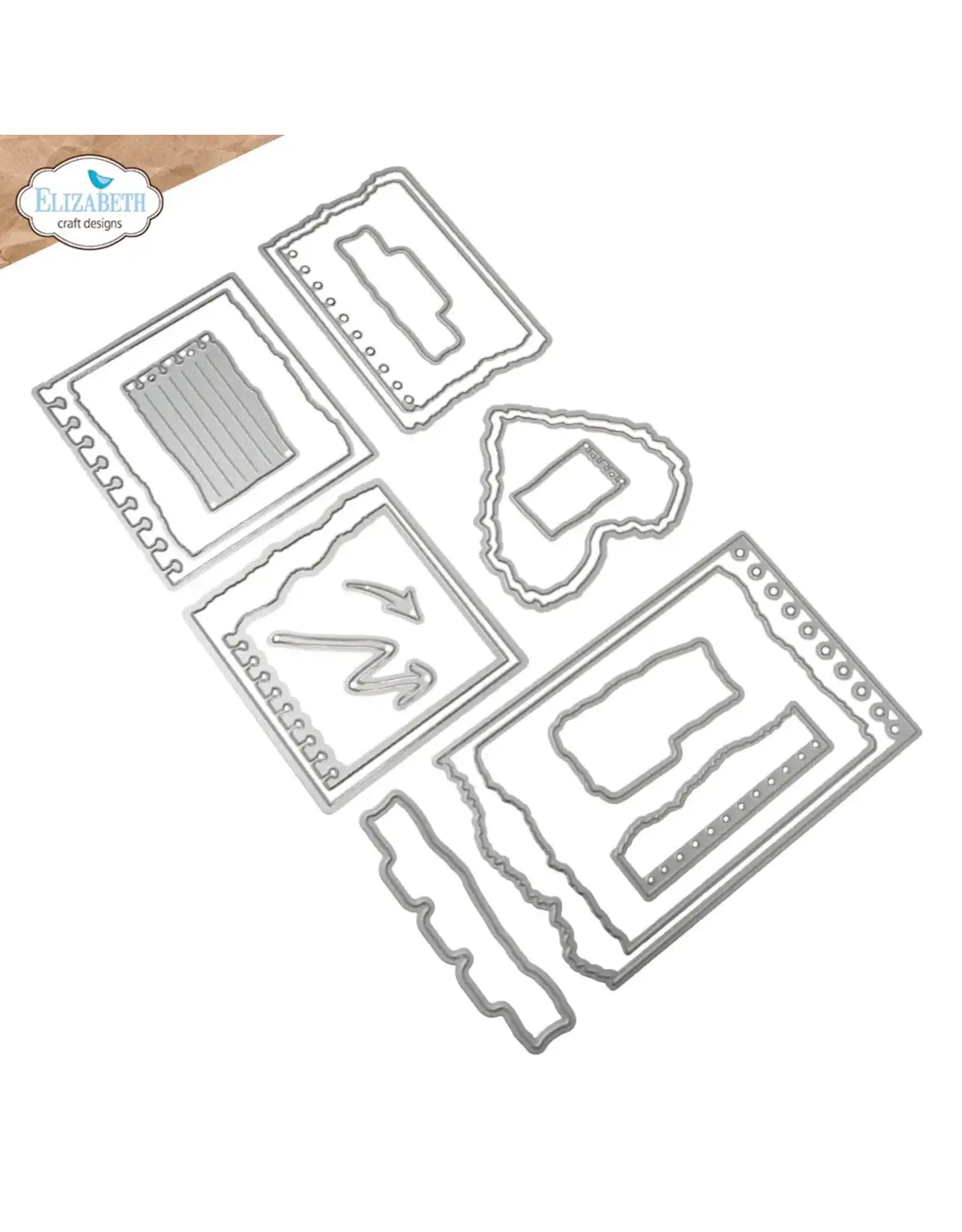 ELIZABETH CRAFT DESIGNS ELIZABETH CRAFT DESIGNS BEAUTIFULLY WORN NOTEBOOK FRAGMENTS DIE SET
