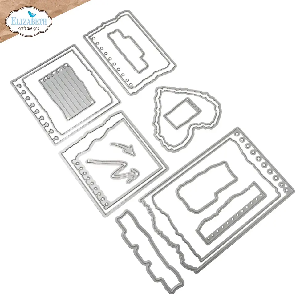 ELIZABETH CRAFT DESIGNS ELIZABETH CRAFT DESIGNS BEAUTIFULLY WORN NOTEBOOK FRAGMENTS DIE SET