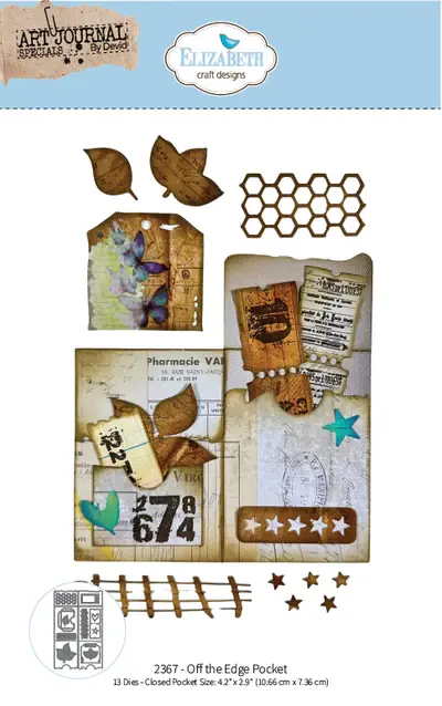 ELIZABETH CRAFT DESIGNS ELIZABETH CRAFT DESIGNS BEAUTIFULLY WORN OFF THE EDGE POCKET DIE SET