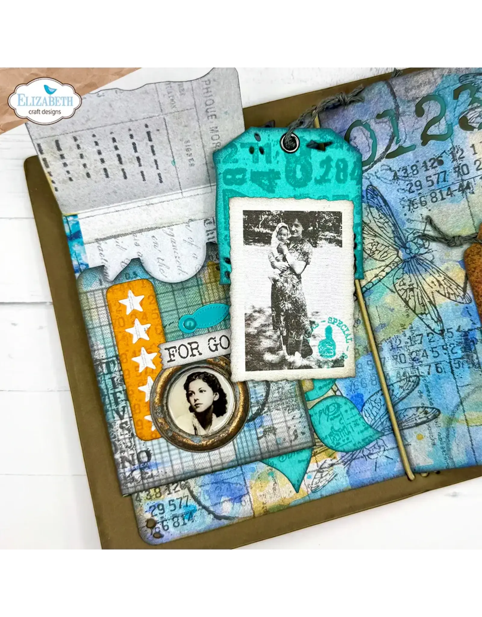 ELIZABETH CRAFT DESIGNS ELIZABETH CRAFT DESIGNS BEAUTIFULLY WORN OFF THE EDGE POCKET DIE SET