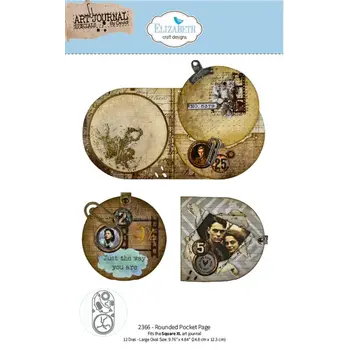 ELIZABETH CRAFT DESIGNS ELIZABETH CRAFT DESIGNS BEAUTIFULLY WORN ROUNDED POCKET PAGE DIE SET
