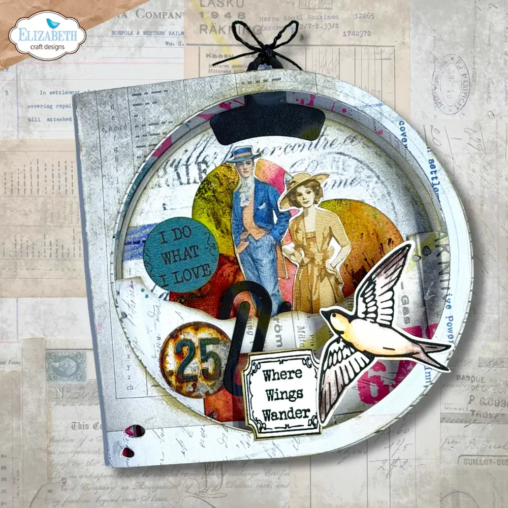 ELIZABETH CRAFT DESIGNS ELIZABETH CRAFT DESIGNS BEAUTIFULLY WORN ROUNDED POCKET PAGE DIE SET
