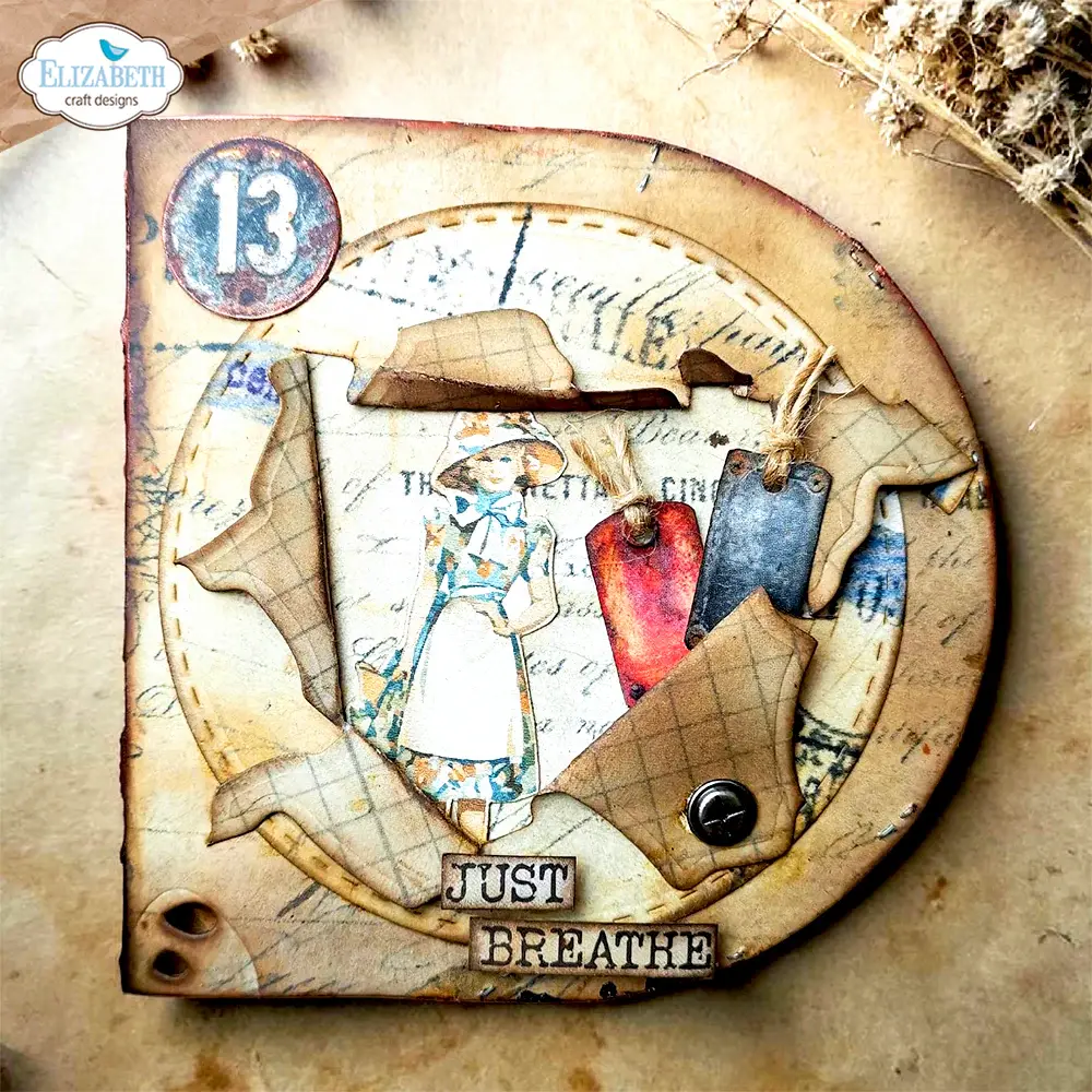 ELIZABETH CRAFT DESIGNS ELIZABETH CRAFT DESIGNS BEAUTIFULLY WORN ROUNDED POCKET PAGE DIE SET