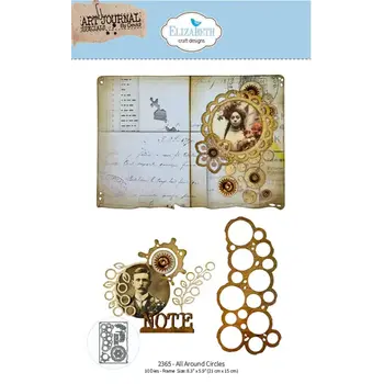 ELIZABETH CRAFT DESIGNS ELIZABETH CRAFT DESIGNS BEAUTIFULLY WORN ALL AROUND CIRCLES DIE SET