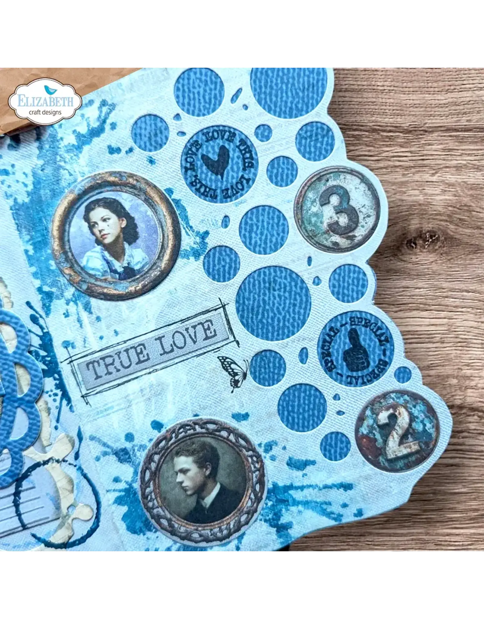 ELIZABETH CRAFT DESIGNS ELIZABETH CRAFT DESIGNS BEAUTIFULLY WORN ALL AROUND CIRCLES DIE SET