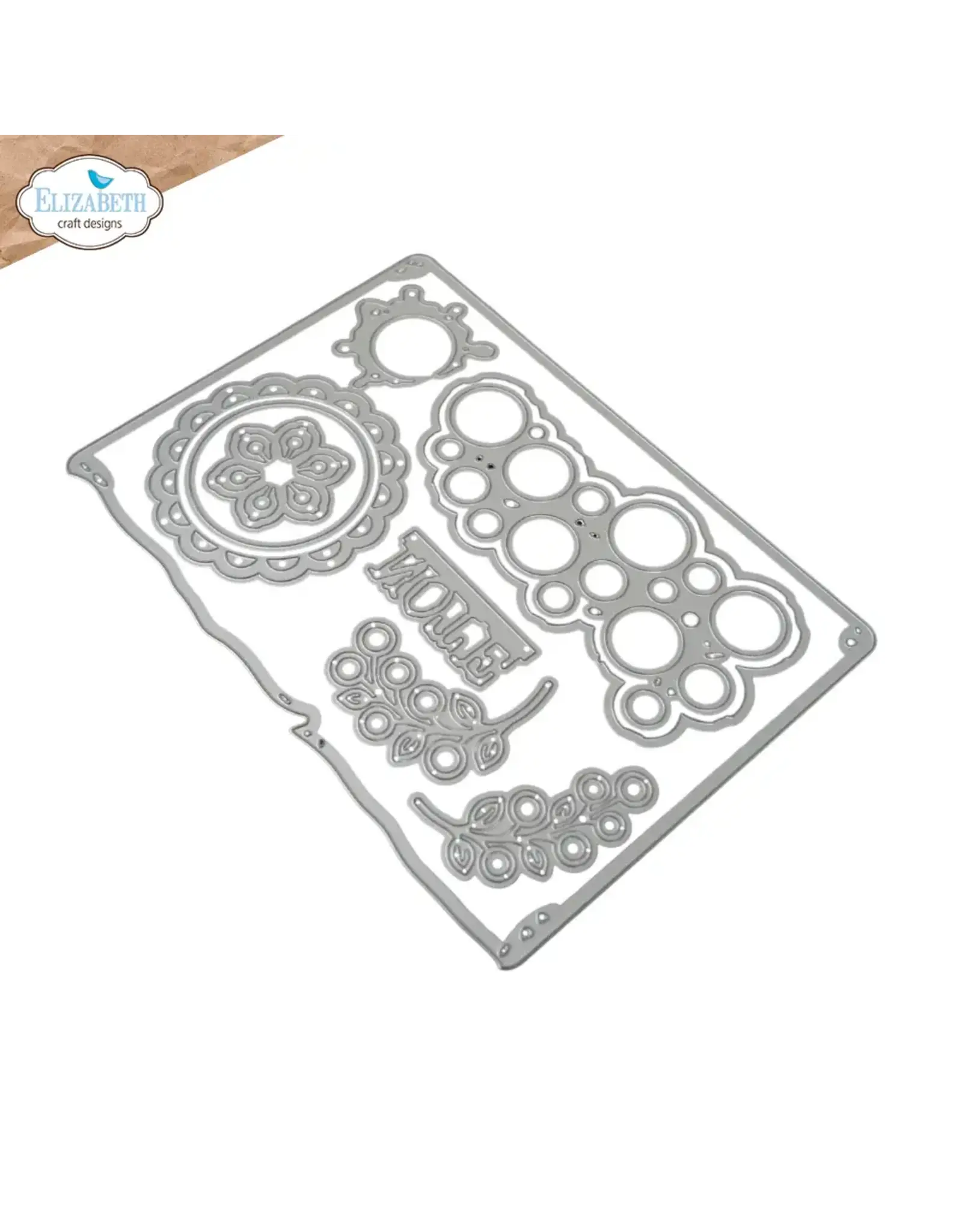 ELIZABETH CRAFT DESIGNS ELIZABETH CRAFT DESIGNS BEAUTIFULLY WORN ALL AROUND CIRCLES DIE SET