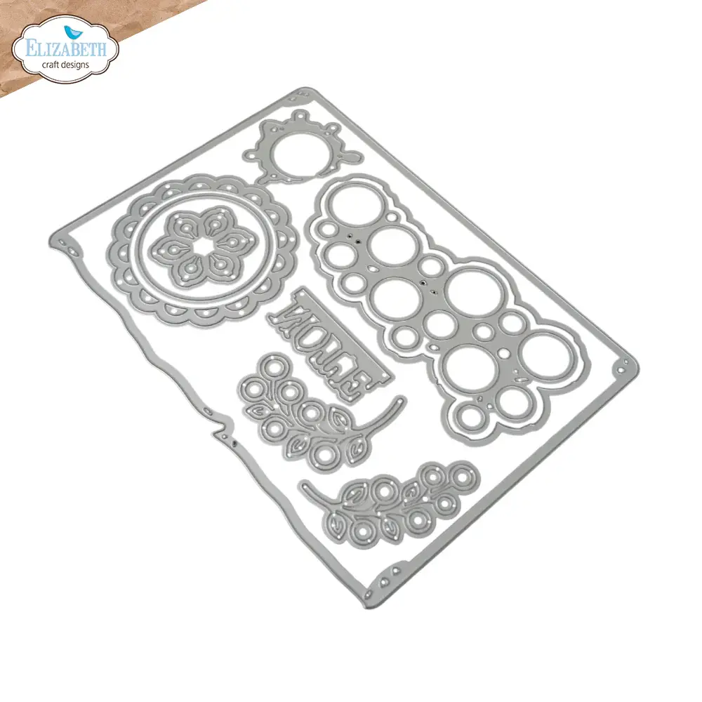 ELIZABETH CRAFT DESIGNS ELIZABETH CRAFT DESIGNS BEAUTIFULLY WORN ALL AROUND CIRCLES DIE SET