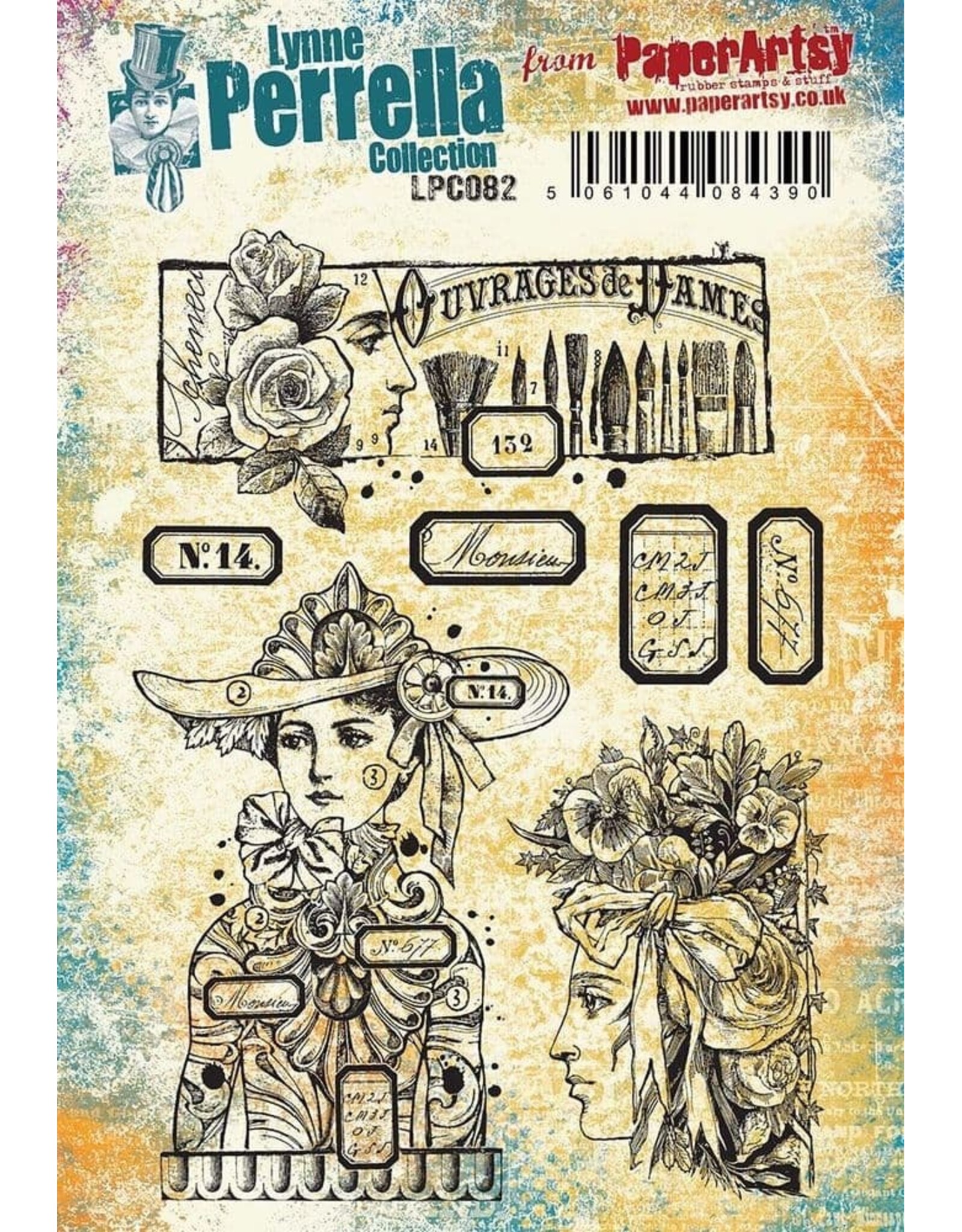 PAPER ARTSY PAPER ARTSY LYNNE PERRELLA COLLECTION LPC082 CLING STAMP SET