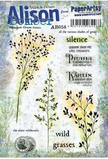 PAPER ARTSY PAPER ARTSY ALISON BOMBER MEADOW GRASS EDITION AB58 CLING STAMP SET