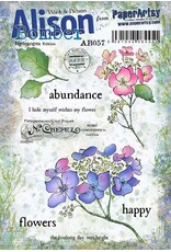 PAPER ARTSY PAPER ARTSY ALISON BOMBER HYDRANGEA EDITION AB57 CLING STAMP SET