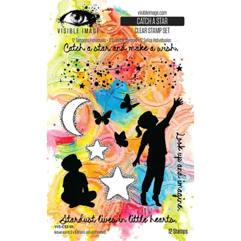 VISIBLE IMAGE CATCH A STAR CLEAR STAMP SET