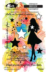 VISIBLE IMAGE VISIBLE IMAGE INNER GLOW CLEAR STAMP SET