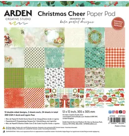 ARDEN CREATIVE STUDIO ARDEN CREATIVE STUDIO CHRISTMAS CHEER 12x12 PAPER PAD 24 SHEETS