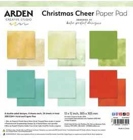 ARDEN CREATIVE STUDIO ARDEN CREATIVE STUDIO CHRISTMAS CHEER SOLIDS 12x12 PAPER PAD 24 SHEETS