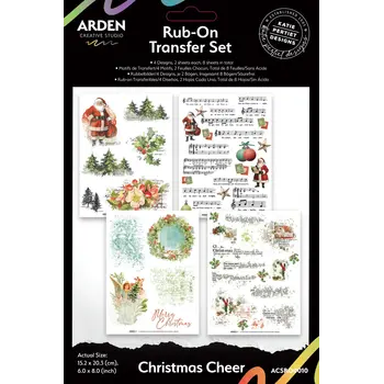 ARDEN CREATIVE STUDIO ARDEN CREATIVE STUDIO CHRISTMAS CHEER 6x8 RUB-ONS