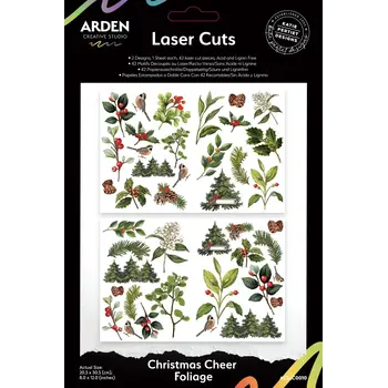 ARDEN CREATIVE STUDIO ARDEN CREATIVE STUDIO CHRISTMAS CHEER 8x12 LASER CUTS FOLIAGE