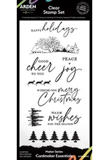 ARDEN CREATIVE STUDIO ARDEN CREATIVE STUDIO MAKER SERIES CARDMAKER ESSENTIALS 4x8 CLEAR STAMP SET