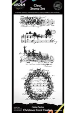ARDEN CREATIVE STUDIO ARDEN CREATIVE STUDIO MAKER SERIES CHRISTMAS CAROL CLUSTERS 4x8 CLEAR STAMP SET