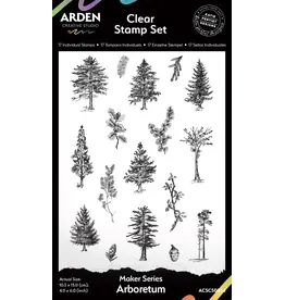ARDEN CREATIVE STUDIO ARDEN CREATIVE STUDIO MAKER SERIES ARBORETUM 4x6 CLEAR STAMP SET