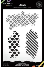 ARDEN CREATIVE STUDIO ARDEN CREATIVE STUDIO MAKER SERIES LATTICE CLUSTERS 6x8 STENCIL